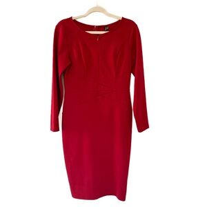 Vfshow Vfemage Red Bodycon Pencil Sheath Dress - Size Medium
